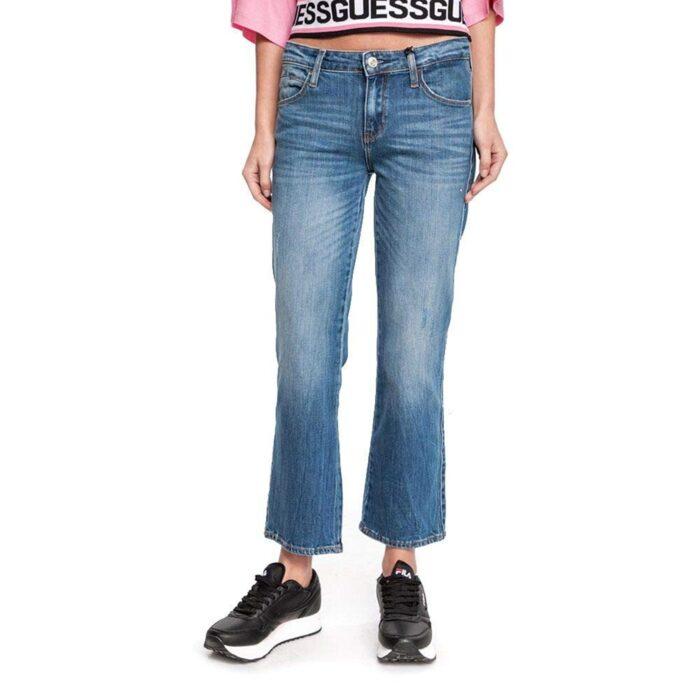 Mid Blue Sexi Straight Ankle Jeans