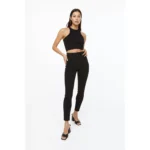 HM High Rise Black Skinny Jeans