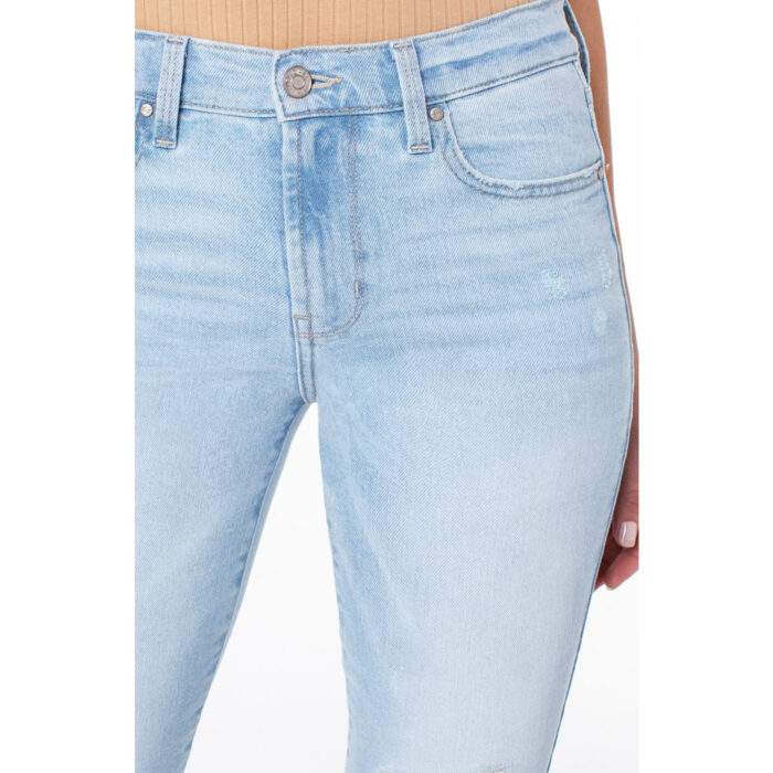 Rachel Roy Light Wash Straight Ripped Jeans