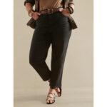 BR Curvy High Rise Black Straight Jeans