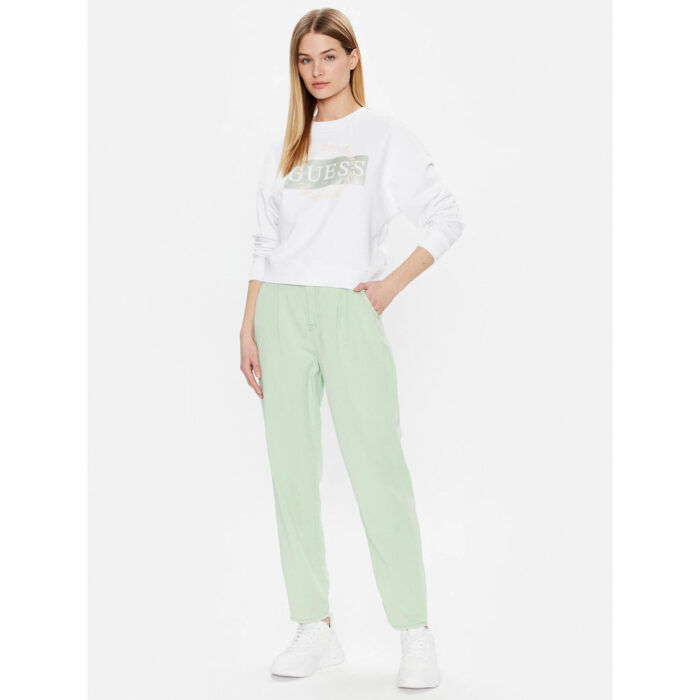 Guess Light Green Andrea Barrel Relaxed Mom Jeans
