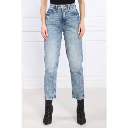Guess High Rise Tapered Mom Fit Jeans