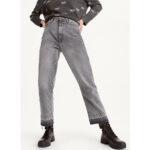 DKNY Kent Grey High Rise Straight Jeans