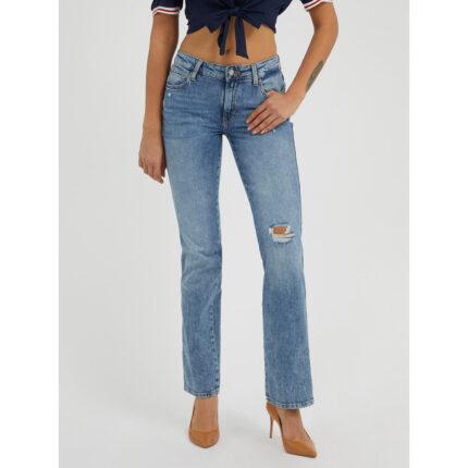 Guess Mid Rise Sexy Straight Ripped Jeans