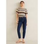 MNG Dark Wash High Rise Mom Fit Jeans
