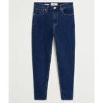MNG Dark Wash High Rise Mom Fit Jeans