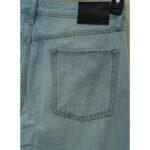 DKNY Ice Wash High Rise Crop Ripped Jeans - Image 5