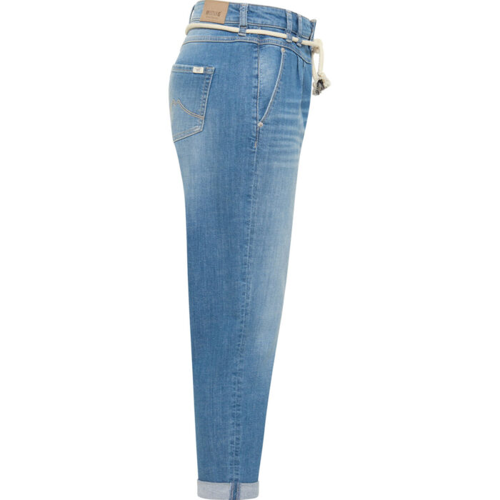Mustang High Rise Mom Tie Rope Belted Jeans