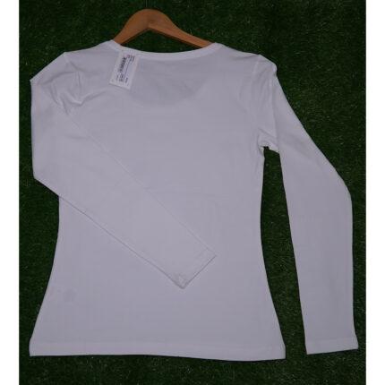 Banderid Basic White Full Sleeves T Shirt