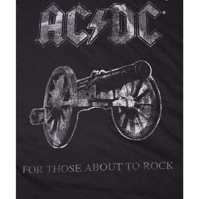 ACDC Black Printed T Shirt