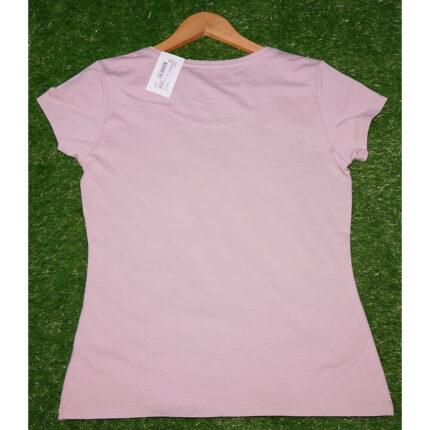 Banderid Pink Crepe Logo Printed T Shirt