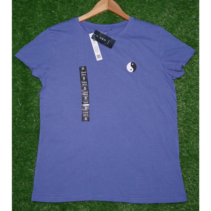 H&H Sapphire Blue Ball Printed T Shirt
