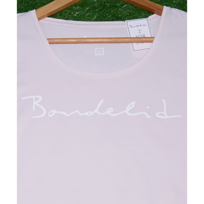 Banderid Logo Printed Light Peach T Shirt