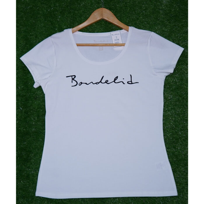 Banderid White Logo Printed T Shirt