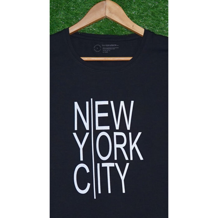 Cutter & Buck NYC Blac Printed T Shirt