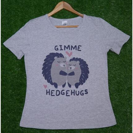 H&H Grey Gimme Hedge Hugs Printed T Shirt