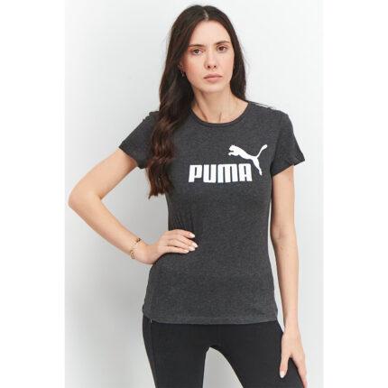 PUMA Classic Dark Grey Logo T Shirt
