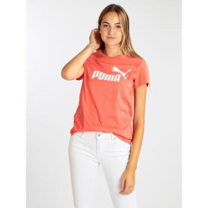 PUMA Classic Orange Logo T Shirt