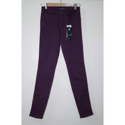 Guess Maroon Soft Skinny Mid Curve X Jeans