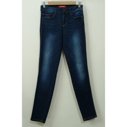 Guess Dark Wash Mid Rise Pushup Skinny Jeans