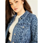 Guess Eco Leopard Denim Jacket