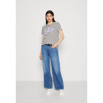 Gap Mid Blue High Rise Wide Leg Jeans