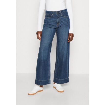 Gap Dark Wash High Waist Wide Leg Jeans