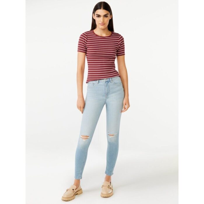 F.A Light Wash High Rise Skinny Jeans