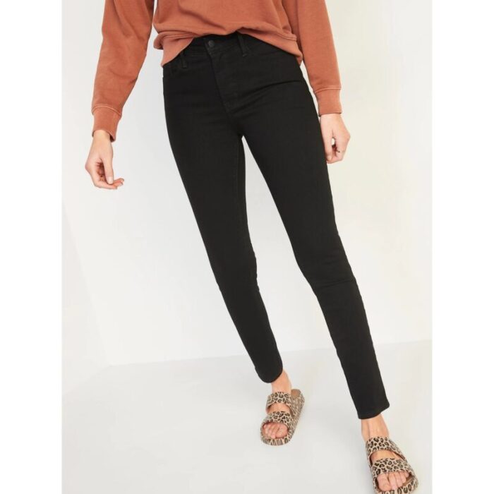 Old Navy Black High Rise Skinny Jeans