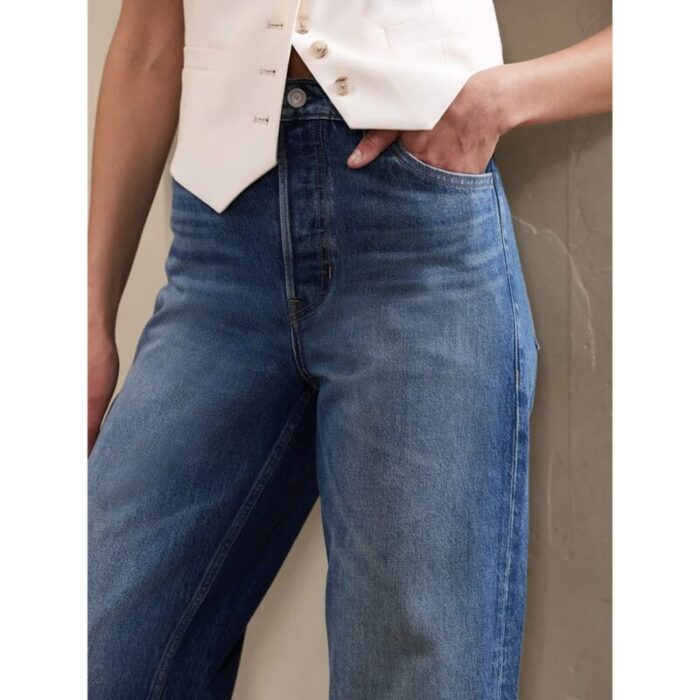 Banana Republic Mid Rise Loose Stovepipe Jeans