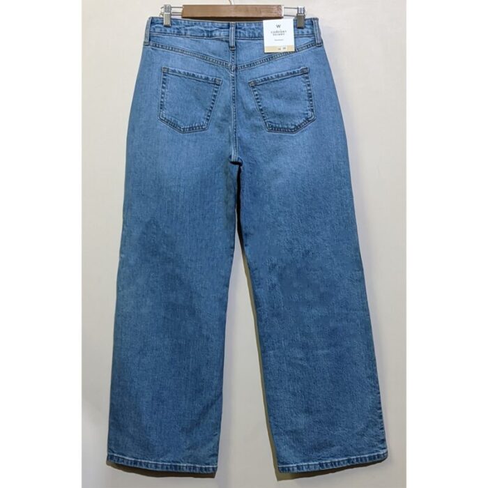 F.A Light Wash High Distressed Wide Leg Jeans