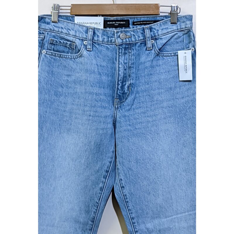 Banana Republic Light Wash High Rise Relaxed Bootcut Jeans