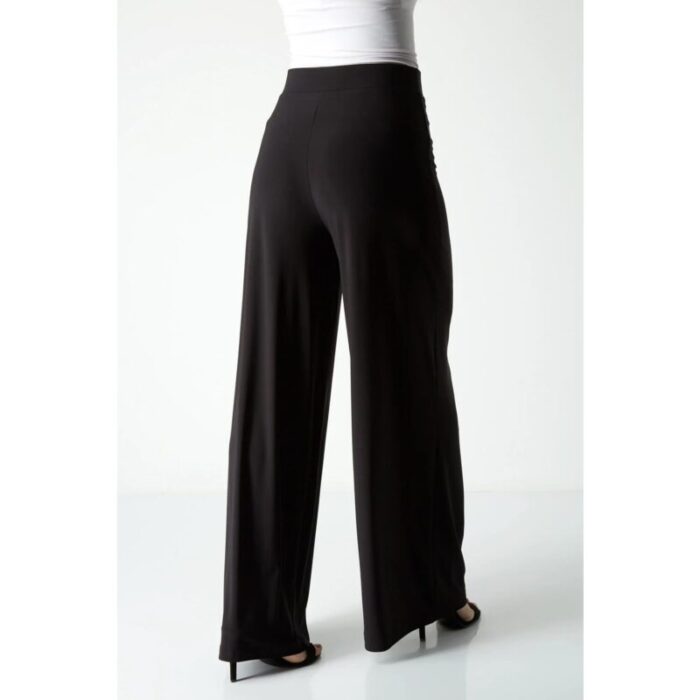 Bershka Black High Rise Super Wide Leg Trouser