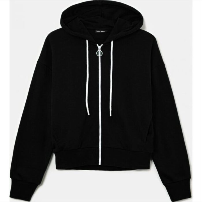 Tally Weijl Black Zipper Hoodie