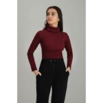 High Neck Ribbed Long Sleeves【﻿ 𝟕 𝐂𝐎𝐋𝐎𝐔𝐑𝐒 𝐀𝐕𝐀𝐈𝐋𝐀𝐁𝐋𝐄 】