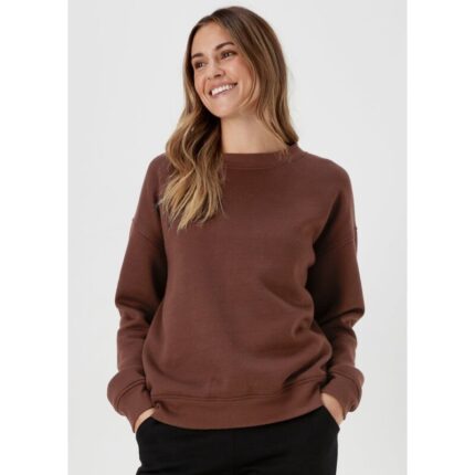 Brown Basic Crewneck Sweatshirt