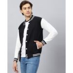 LA Black and White Varsity Baseball Jacket