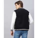 LA Black and White Varsity Baseball Jacket