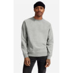 LA Heather Grey Basic Crewneck Sweatshirt