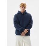 Navy Basic Kangaroo pocket Hoodie
