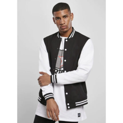 LA Black and White Varsity Baseball Jacket