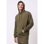 LA Olive Basic Kangaroo pocket Hoodie