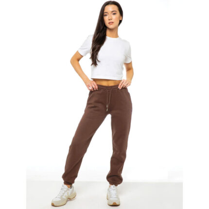 Chocolate Brown Straight Jogging Trouser