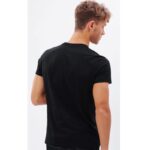 LA Black Basic Round Neck T-Shirt..