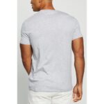 LA Heather Grey Basic Round Neck T-Shirt.