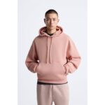 LA Peach Basic Kangaroo pocket Hoodie