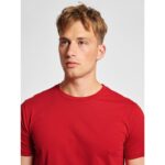 LA Red Blank Basic Round Neck T-Shirt.