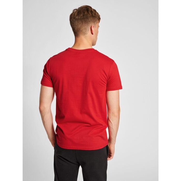 LA Red Blank Basic Round Neck T-Shirt.
