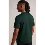 LA Bottle Green Blank Basic Round Neck T-Shirt.