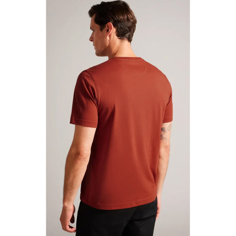LA Rust Blank Basic Round Neck T-Shirt.